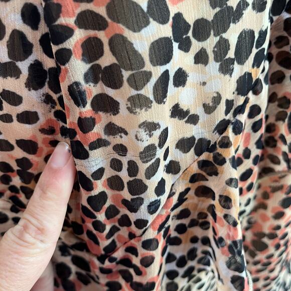 Majorelle Jasmina Leopard Midi Dress Size Large - Picture 7 of 11